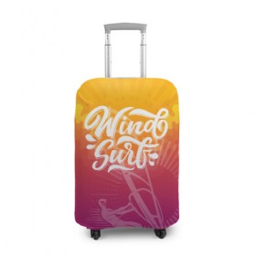 Чехол для чемодана 3D с принтом Windsurf Summer , 86% полиэфир, 14% спандекс | двустороннее нанесение принта, прорези для ручек и колес | surf | wind | wind surfing | windsurfing | винд серфинг | виндсерфинг | экстрим