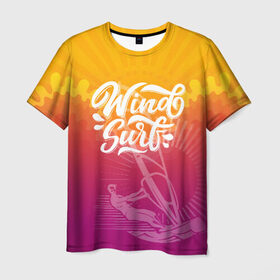 Мужская футболка 3D с принтом Windsurf Summer , 100% полиэфир | прямой крой, круглый вырез горловины, длина до линии бедер | Тематика изображения на принте: surf | wind | wind surfing | windsurfing | винд серфинг | виндсерфинг | экстрим