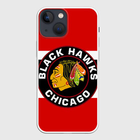 Чехол для iPhone 13 mini с принтом Chicago Blackhawks ,  |  | blackhawks | chicago | индеец | чикаго блээкхокс