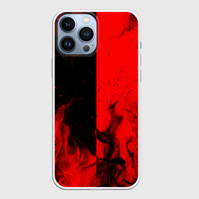 Чехол для iPhone 13 Pro Max с принтом BLACK RED FIRE ,  |  | Тематика изображения на принте: bright | fire | flame | heat | light | wildfire | искры | огненный | огонь | пламя | пожар