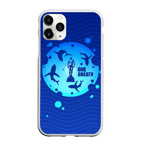 Чехол для iPhone 11 Pro Max матовый с принтом One Breath , Силикон |  | dive | diving | swim | swimming | synchronized swimming | водный спорт | дайвинг | плавание | пловец | синхронное плавание | спорт