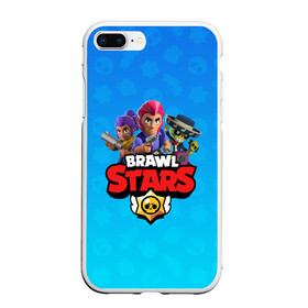 Чехол для iPhone 7Plus/8 Plus матовый с принтом BRAWL STARS , Силикон | Область печати: задняя сторона чехла, без боковых панелей | brawl stars | bull | colt | leon | stars | берли | бо | брок | ворон | джесси | динамайк | дэррил | кольт | леон | мортис | нита | пайпер | пенни | поко | пэм | рикошет | спайк | тара | фрэнк | шелли | эль примо