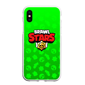 Чехол для iPhone XS Max матовый с принтом BRAWL STARS LEON , Силикон | Область печати: задняя сторона чехла, без боковых панелей | Тематика изображения на принте: brawl stars | bull | colt | leon | stars | берли | бо | брок | ворон | джесси | динамайк | дэррил | кольт | леон | мортис | нита | пайпер | пенни | поко | пэм | рикошет | спайк | тара | фрэнк | шелли | эль примо