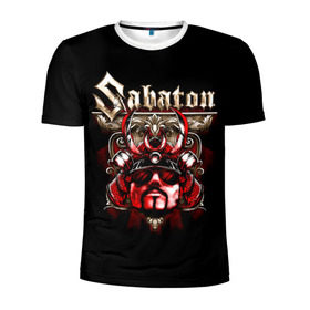 Мужская футболка 3D спортивная с принтом Sabaton , 100% полиэстер с улучшенными характеристиками | приталенный силуэт, круглая горловина, широкие плечи, сужается к линии бедра | Тематика изображения на принте: battle metal | primo victoria | sabaton | the art of war | the great war | группа | йоаким броден | латный ботинок | метал | пауэр | рыцарские доспехи | сабатон | собатон | хэви