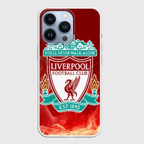 Чехол для iPhone 13 Pro с принтом Ливерпуль ,  |  | Тематика изображения на принте: liverpool | liverpool fc | ynwa | you never walk alone | ливерпуль | фан ливерпуля | фанатская | футбол | футболист | футбольный клуб | энфильд