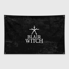 Флаг-баннер с принтом BLAIR WITCH (Игра) , 100% полиэстер | размер 67 х 109 см, плотность ткани — 95 г/м2; по краям флага есть четыре люверса для крепления | blair | game | games | halloween | horror | logo | survival | symbol | witch | блер | блэйр | блэр | ведьма | ведьма из | витч | вич | выживание | игра | игры | лого | логотип | символ | ужасы | хоррор | хэллоуин