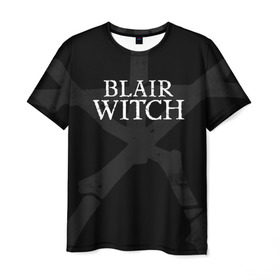 Мужская футболка 3D с принтом BLAIR WITCH (Игра) , 100% полиэфир | прямой крой, круглый вырез горловины, длина до линии бедер | 