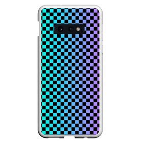 Чехол для Samsung S10E с принтом Checkerboard Color , Силикон | Область печати: задняя сторона чехла, без боковых панелей | checkerboard | gradient | бойчик | в клетку | в клеточку | градиент | клетка | музыка | орнамент | френдзона | шахматная доска | шашки