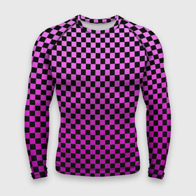 Мужской рашгард 3D с принтом Checkerboard Color ,  |  | Тематика изображения на принте: checkerboard | gradient | бойчик | в клетку | в клеточку | градиент | клетка | музыка | орнамент | френдзона | шахматная доска | шашки