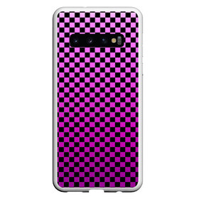 Чехол для Samsung Galaxy S10 с принтом Checkerboard Color , Силикон | Область печати: задняя сторона чехла, без боковых панелей | Тематика изображения на принте: checkerboard | gradient | бойчик | в клетку | в клеточку | градиент | клетка | музыка | орнамент | френдзона | шахматная доска | шашки