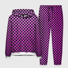 Мужской костюм 3D (с толстовкой) с принтом Checkerboard Color ,  |  | checkerboard | gradient | бойчик | в клетку | в клеточку | градиент | клетка | музыка | орнамент | френдзона | шахматная доска | шашки