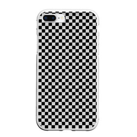 Чехол для iPhone 7Plus/8 Plus матовый с принтом Checkerboard Color , Силикон | Область печати: задняя сторона чехла, без боковых панелей | checkerboard | gradient | бойчик | в клетку | в клеточку | градиент | клетка | музыка | орнамент | френдзона | шахматная доска | шашки