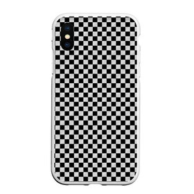 Чехол для iPhone XS Max матовый с принтом Checkerboard Color , Силикон | Область печати: задняя сторона чехла, без боковых панелей | checkerboard | gradient | бойчик | в клетку | в клеточку | градиент | клетка | музыка | орнамент | френдзона | шахматная доска | шашки