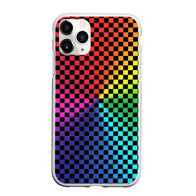 Чехол для iPhone 11 Pro Max матовый с принтом Checkerboard Color , Силикон |  | checkerboard | gradient | бойчик | в клетку | в клеточку | градиент | клетка | музыка | орнамент | френдзона | шахматная доска | шашки