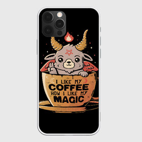 Чехол для iPhone 12 Pro Max с принтом How I Like My Coffee , Силикон |  | Тематика изображения на принте: coffee | diy | espresso | how | like | lol | my | как | кофе | лол | мой | монстрик | рога | сделай сам | сказка | эспрессо