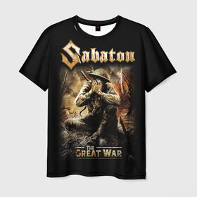 Мужская футболка 3D с принтом Sabaton , 100% полиэфир | прямой крой, круглый вырез горловины, длина до линии бедер | heavy metal | heroes | sabaton | the great war | the last stand | группы | метал | музыка | сабатон | хэви метал