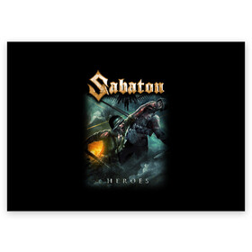 Поздравительная открытка с принтом Sabaton , 100% бумага | плотность бумаги 280 г/м2, матовая, на обратной стороне линовка и место для марки
 | heavy metal | heroes | sabaton | the great war | the last stand | группы | метал | музыка | сабатон | хэви метал