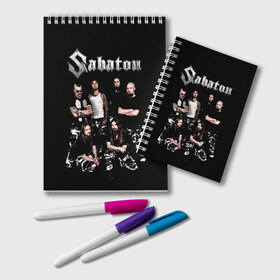 Блокнот с принтом Sabaton , 100% бумага | 48 листов, плотность листов — 60 г/м2, плотность картонной обложки — 250 г/м2. Листы скреплены удобной пружинной спиралью. Цвет линий — светло-серый
 | Тематика изображения на принте: heavy metal | heroes | sabaton | the great war | the last stand | группы | метал | музыка | сабатон | хэви метал