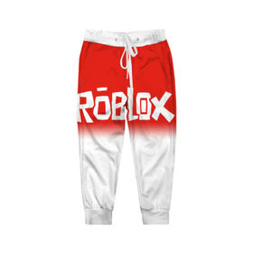 Детские брюки 3D с принтом Roblox , 100% полиэстер | манжеты по низу, эластичный пояс регулируется шнурком, по бокам два кармана без застежек, внутренняя часть кармана из мелкой сетки | 