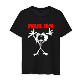 Мужская футболка хлопок с принтом Pearl Jam , 100% хлопок | прямой крой, круглый вырез горловины, длина до линии бедер, слегка спущенное плечо. | альтернативный рок | американская | гранж | группа | майк маккриди | рок | стоун госсард | хард рок | эдди веддер