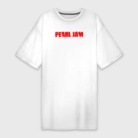 Платье-футболка хлопок с принтом Pearl Jam ,  |  | альтернативный рок | американская | гранж | группа | майк маккриди | рок | стоун госсард | хард рок | эдди веддер