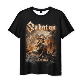 Мужская футболка 3D с принтом Sabaton , 100% полиэфир | прямой крой, круглый вырез горловины, длина до линии бедер | Тематика изображения на принте: battle metal | primo victoria | sabaton | the art of war | the great war | группа | йоаким броден | латный ботинок | метал | пауэр | рыцарские доспехи | сабатон | собатон | хэви