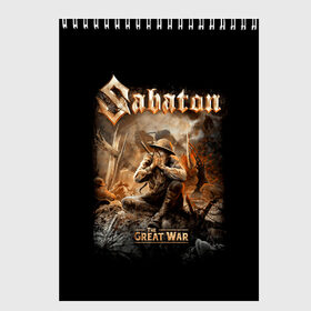 Скетчбук с принтом Sabaton , 100% бумага
 | 48 листов, плотность листов — 100 г/м2, плотность картонной обложки — 250 г/м2. Листы скреплены сверху удобной пружинной спиралью | battle metal | primo victoria | sabaton | the art of war | the great war | группа | йоаким броден | латный ботинок | метал | пауэр | рыцарские доспехи | сабатон | собатон | хэви