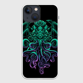 Чехол для iPhone 13 mini с принтом Ктулху ,  |  | call | cthulhu | dagon | howard | lovecraft | monsters | mysticism | ocean | review | говард | дагон | зов | ктулху | лавкрафт | мистика | мифы | монстры | обзор | океан