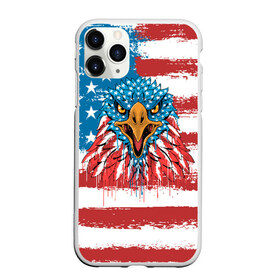 Чехол для iPhone 11 Pro матовый с принтом American Eagle , Силикон |  | america | amerika | bird | eagle | flag | usa | америка | американский | орел | птица | соединенные | сша | флаг | штаты