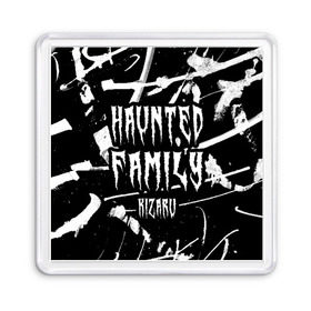 Магнит 55*55 с принтом KIZARU - HAUNTED FAMILY , Пластик | Размер: 65*65 мм; Размер печати: 55*55 мм | Тематика изображения на принте: family | haunted | hip | hop | karmageddon | karmagedon | kizaru | music | rap | rapper | дежавю | кармагеддон | кармагедон | кизаро | кизару | музыка | нечипоренко | олег | рэп | рэпер | фэмили | хаунтед | хип | хоп