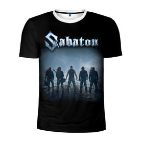 Мужская футболка 3D спортивная с принтом Sabaton , 100% полиэстер с улучшенными характеристиками | приталенный силуэт, круглая горловина, широкие плечи, сужается к линии бедра | Тематика изображения на принте: battle metal | primo victoria | sabaton | the art of war | the great war | группа | йоаким броден | латный ботинок | метал | пауэр | рыцарские доспехи | сабатон | собатон | хэви