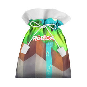 Подарочный 3D мешок с принтом ROBLOX , 100% полиэстер | Размер: 29*39 см | Тематика изображения на принте: game | gamer | logo | minecraft | roblox | simulator | игра | конструктор | лого | симулятор | строительство | фигура
