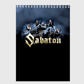 Скетчбук с принтом Sabaton , 100% бумага
 | 48 листов, плотность листов — 100 г/м2, плотность картонной обложки — 250 г/м2. Листы скреплены сверху удобной пружинной спиралью | battle metal | primo victoria | sabaton | the art of war | the great war | группа | йоаким броден | латный ботинок | метал | пауэр | рыцарские доспехи | сабатон | собатон | хэви