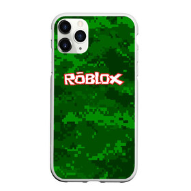 Чехол для iPhone 11 Pro матовый с принтом ROBLOX , Силикон |  | game | gamer | logo | minecraft | roblox | simulator | игра | конструктор | лого | симулятор | строительство | фигура