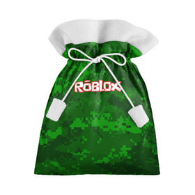 Подарочный 3D мешок с принтом ROBLOX , 100% полиэстер | Размер: 29*39 см | game | gamer | logo | minecraft | roblox | simulator | игра | конструктор | лого | симулятор | строительство | фигура