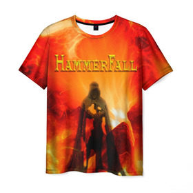 Мужская футболка 3D с принтом Hammerfall , 100% полиэфир | прямой крой, круглый вырез горловины, длина до линии бедер | hammerfall | heavy | metal | power | sweden | пауэр метал | хеви | хеви метал