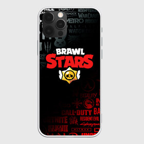 Чехол для iPhone 12 Pro Max с принтом BRAWL STARS , Силикон |  | borderlands | bull | call of duty | counter strike | cs go | dark souls | devil may cry | dmc | face | fallout | far cry | leon | stalker | stars | tes | the last of us | the witcher | warframe | watch dogs | ведьмак | ворон | джесси | леон 