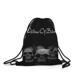 Рюкзак-мешок 3D с принтом Children of Bodom , 100% полиэстер | плотность ткани — 200 г/м2, размер — 35 х 45 см; лямки — толстые шнурки, застежка на шнуровке, без карманов и подкладки | bodom | children | death | melodic | metal | алекси лайхо | дети бодома | мелодик дэт метал | метал