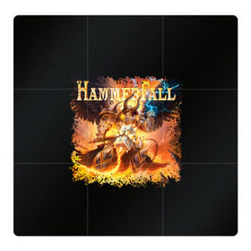Магнитный плакат 3Х3 с принтом Hammerfall , Полимерный материал с магнитным слоем | 9 деталей размером 9*9 см | 
