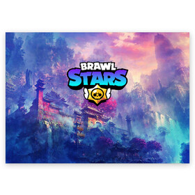 Поздравительная открытка с принтом Brawl Stars , 100% бумага | плотность бумаги 280 г/м2, матовая, на обратной стороне линовка и место для марки
 | Тематика изображения на принте: brawl | bs | fails | leon | stars | supercell | tick | бой | босс | бравл | броубол | бс | герои | драка | звезд | осада | сейф | старс | цель