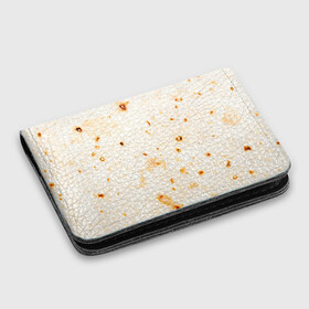 Картхолдер с принтом с принтом ЛАВАШ , натуральная матовая кожа | размер 7,3 х 10 см; кардхолдер имеет 4 кармана для карт; | Тематика изображения на принте: лаваш | хлеб | шаурма