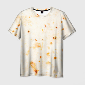 Мужская футболка 3D с принтом ЛАВАШ , 100% полиэфир | прямой крой, круглый вырез горловины, длина до линии бедер | лаваш | хлеб | шаурма