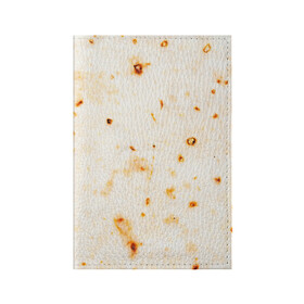 Обложка для паспорта матовая кожа с принтом ЛАВАШ , натуральная матовая кожа | размер 19,3 х 13,7 см; прозрачные пластиковые крепления | Тематика изображения на принте: лаваш | хлеб | шаурма