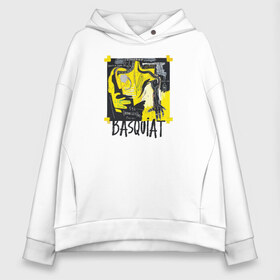 Женское худи Oversize хлопок с принтом BASQUIAT ARTIST , френч-терри — 70% хлопок, 30% полиэстер. Мягкий теплый начес внутри —100% хлопок | боковые карманы, эластичные манжеты и нижняя кромка, капюшон на магнитной кнопке | живопись | искусство | картина | художники | шедевры