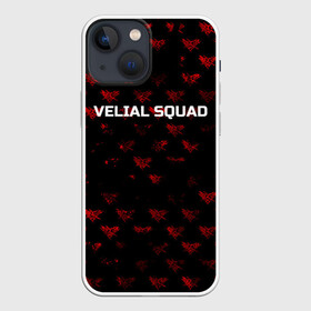 Чехол для iPhone 13 mini с принтом Velial squad ,  |  | squad | velial | velial squad | velial squad дробовик | velial squad кара | velial squad песни | велиал сквад | велиал сквад песни | дробовик velial | полчаса velial