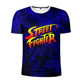 Мужская футболка 3D спортивная с принтом Street fighter , 100% полиэстер с улучшенными характеристиками | приталенный силуэт, круглая горловина, широкие плечи, сужается к линии бедра | capcom | fighter | fighting | street | боец | суторито фаита | уличный | файтинг