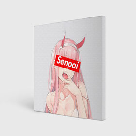 Холст квадратный с принтом Senpai 02 , 100% ПВХ |  | 02 | ahegao | anime | darling in the franxx | franxx | manga | senpai | аниме | ахегао | манга | милый во франксе | сенпай | франкс