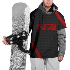 Накидка на куртку 3D с принтом N7 , 100% полиэстер |  | bioware | fantastic | game | john shepard | n7 | normandy | reapers | sci fi | turian | джон шепард | жнецы | турианец