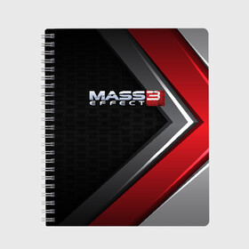 Тетрадь с принтом MASS EFFECT 3 , 100% бумага | 48 листов, плотность листов — 60 г/м2, плотность картонной обложки — 250 г/м2. Листы скреплены сбоку удобной пружинной спиралью. Уголки страниц и обложки скругленные. Цвет линий — светло-серый
 | Тематика изображения на принте: bioware | fantastic | game | john shepard | n7 | normandy | reapers | sci fi | turian | джон шепард | жнецы | турианец