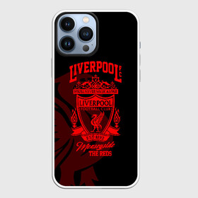 Чехол для iPhone 13 Pro Max с принтом LIVERPOOL ,  |  | Тематика изображения на принте: lfc | liverpool | sport | ynwa | ливерпуль | лфк | спорт